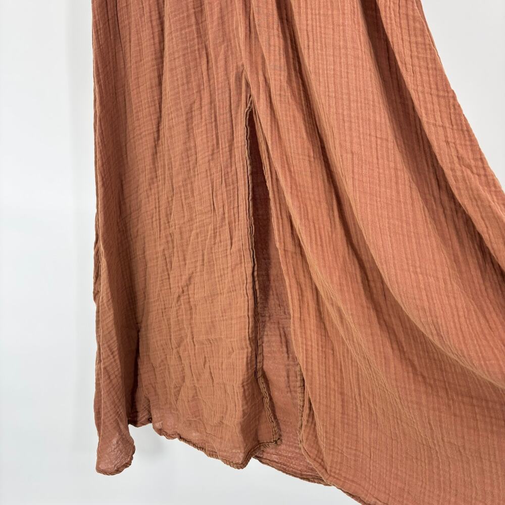 Anthropologie Maxi Dress Small Gauze Kaftan Swim Cover Up Beach Resort NEW Flaw - Picture 5 of 11